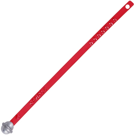 Partners Brand Metal Truck Seals, 5/16" x 8 1/2", Red, PK200 SE1040R